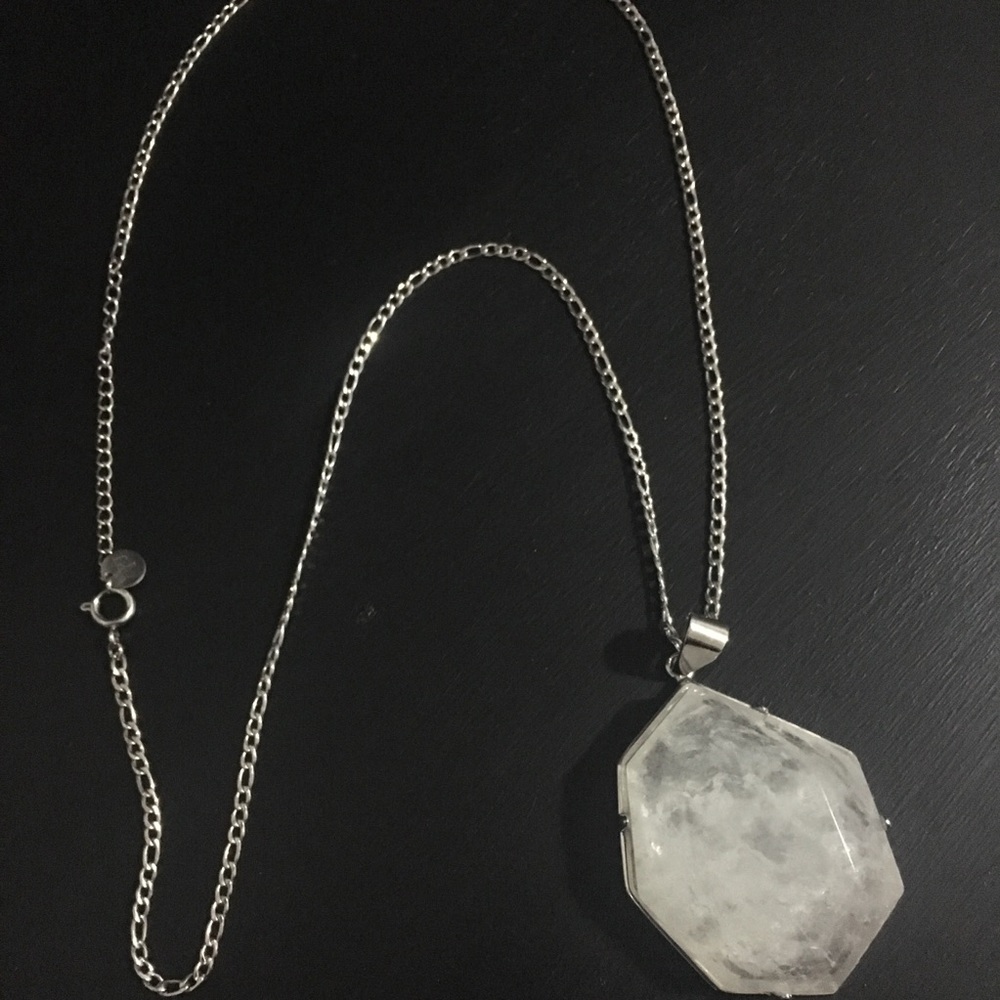 Evil Pawn Jewelry Clear Quartz Veda Necklace