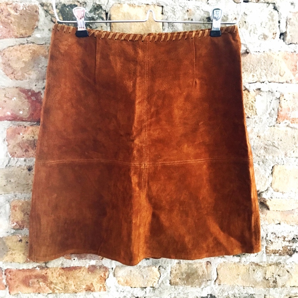 Brown Suede Skirt