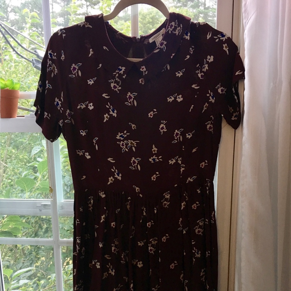 Forever21 Collared Floral Dress