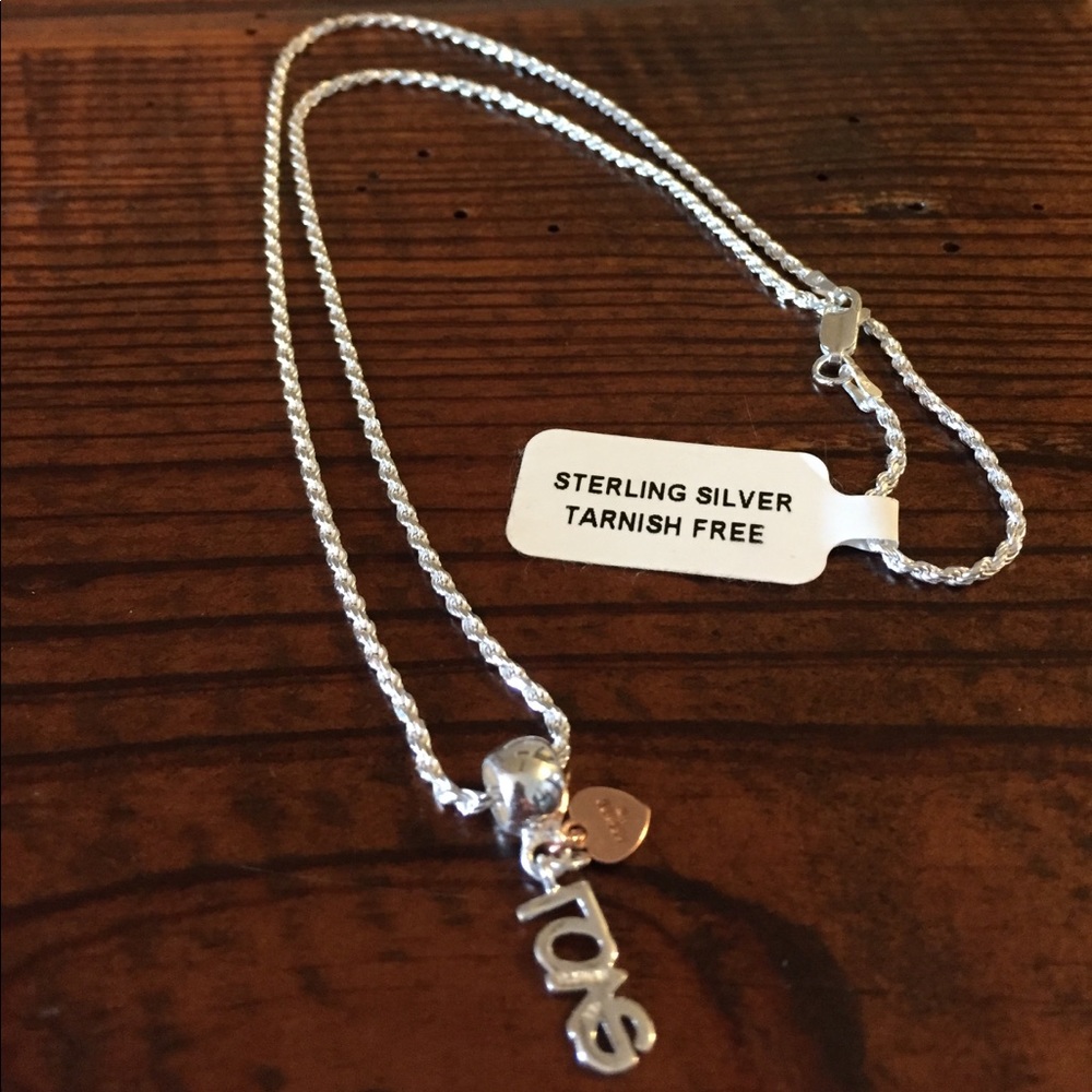 Sterling Silver Love Necklace ❤️