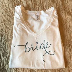 🎃 BOGO 🎃 White "Bride" T-shirt