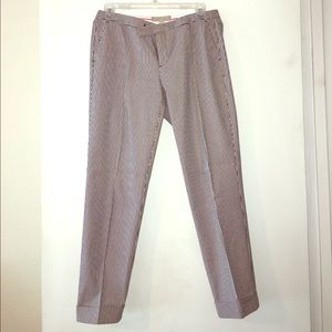 Banana Republic black & white striped pants