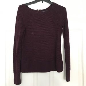 American eagle dark purple sweater