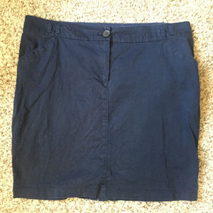 Navy Pencil Skirt