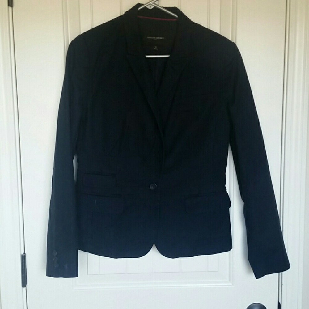 Dark Blue Banana Republic Blazer