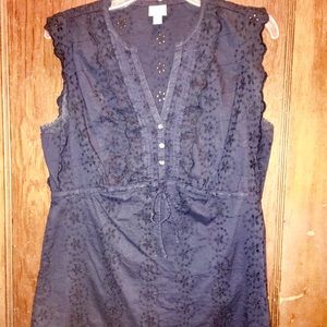 Converse brand blue florally top