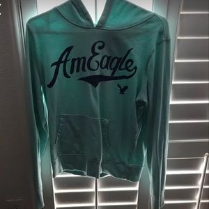 Light Blue American Eagle Hoodie