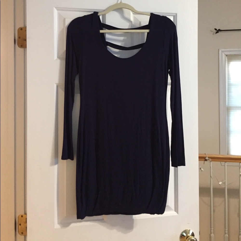 Navy bodycon dress