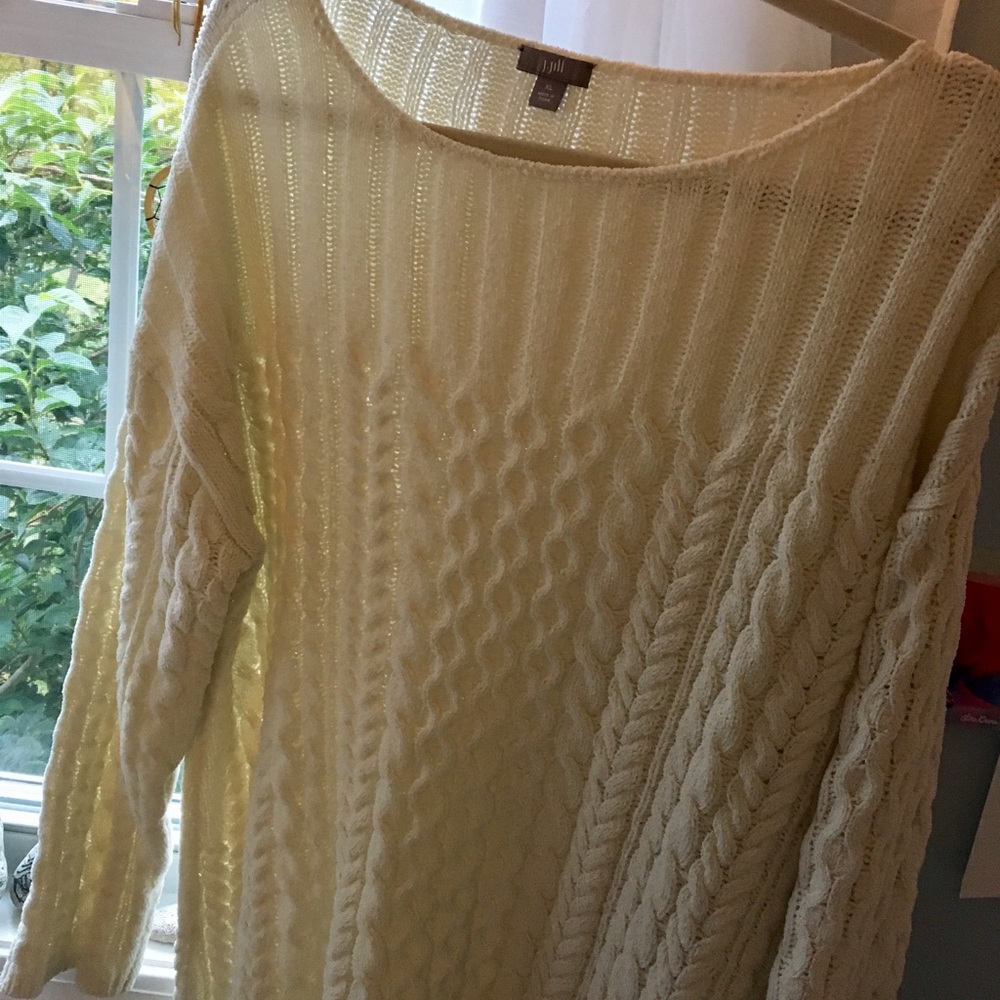 J Jill Cream Sweater