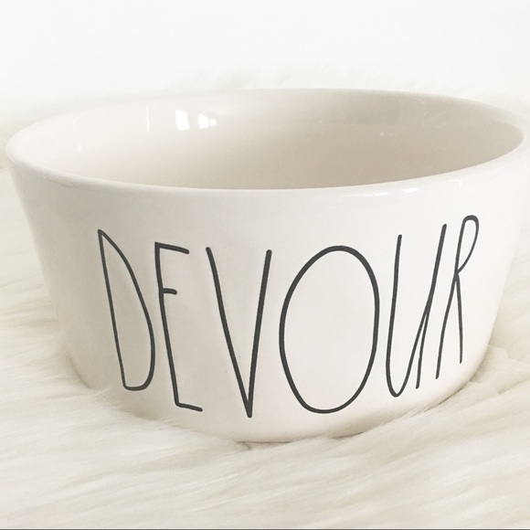 Rae Dunn "Devour" dog bowl *Brand new with no tags - Picture 1 of 4