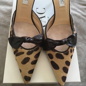 Isaac calf hair leopard shoes