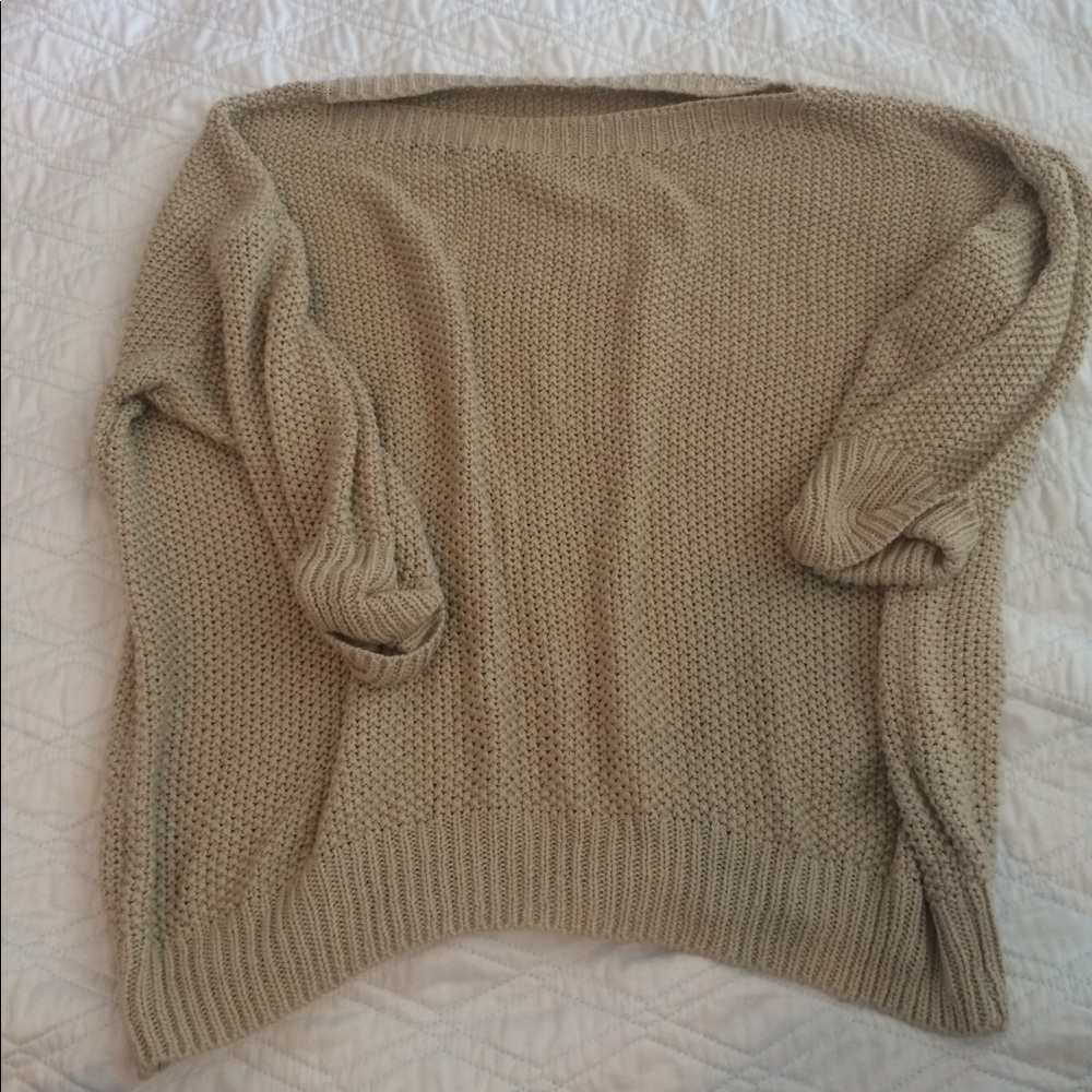 Slouchy knit sweater