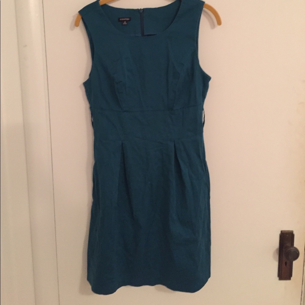 Teal work dress