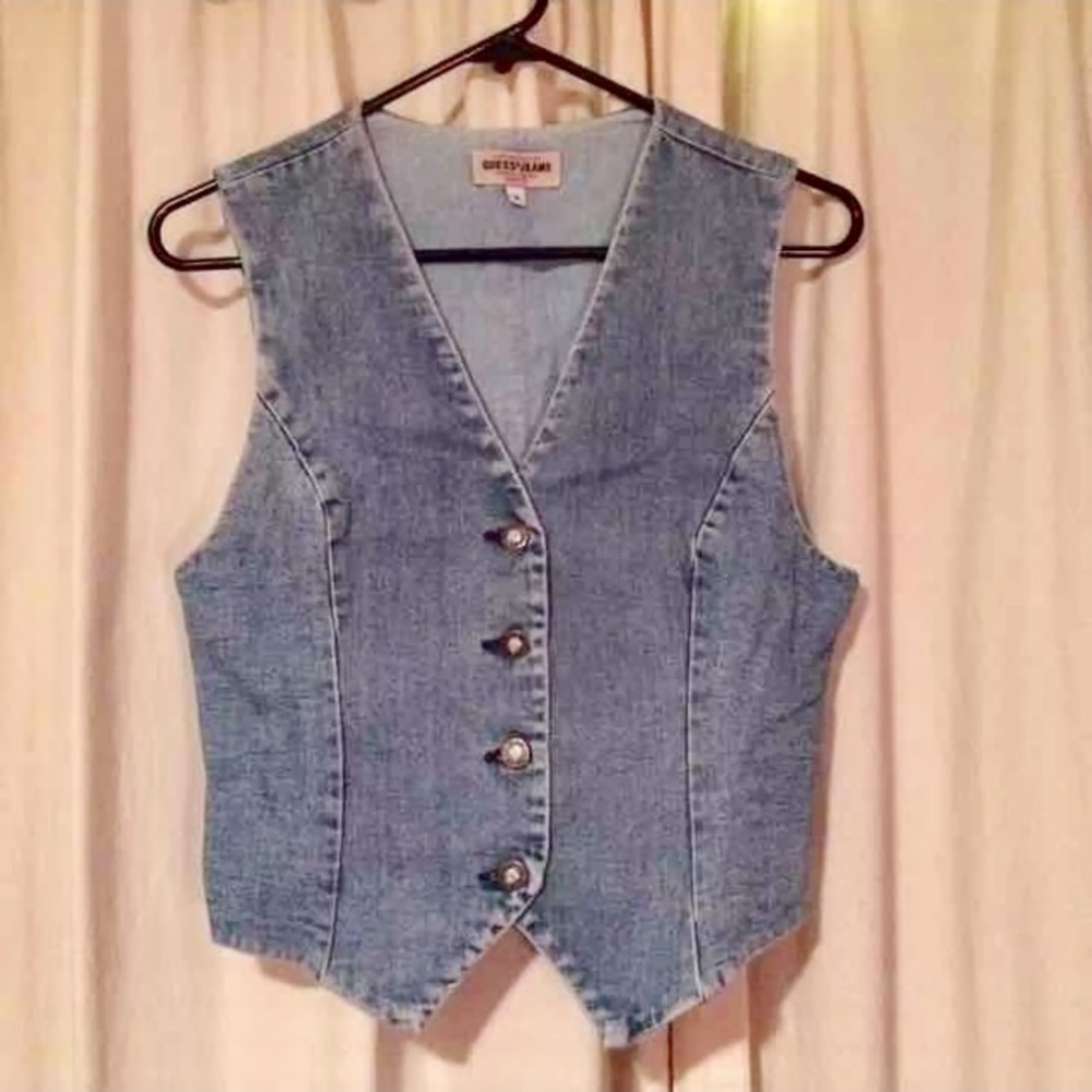 Vintage Guess jean vest