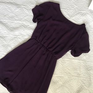 Nordstrom purple dress with cinched waist