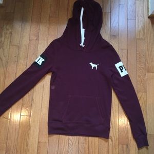 burgundy PINK hoodie