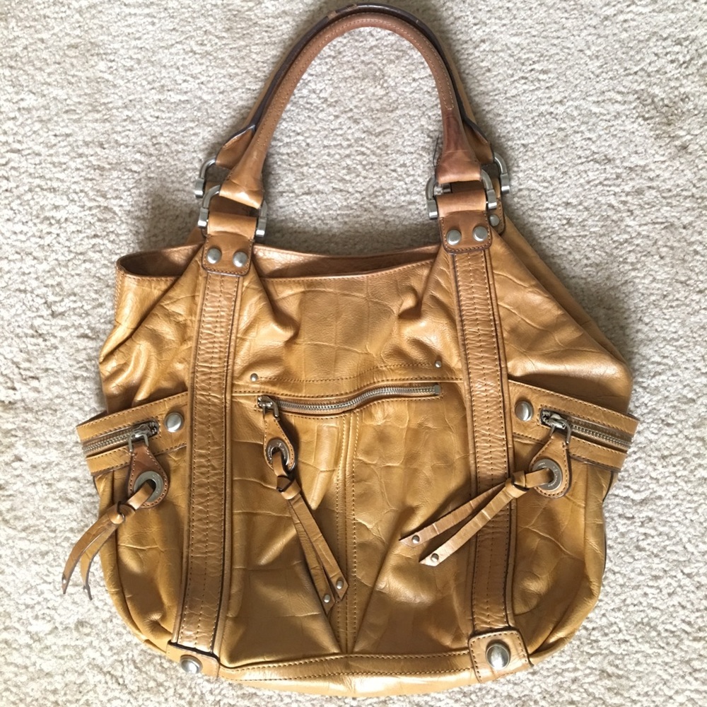 B. Makowsky Y2K Brown Genuine Leather Hobo Bag 🤎✨ Multi Compartment