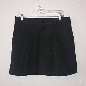 A grey skirt