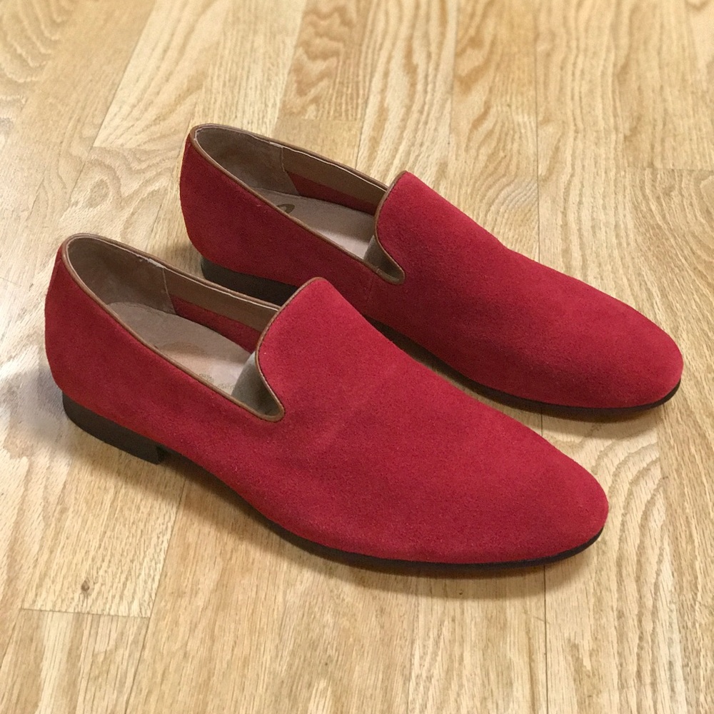 Men's Sam Edelman Bryan Loafer in Red Suede