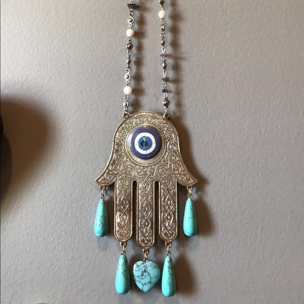 Evil eye Hamsa hand wall hanging