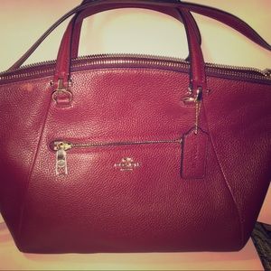 NWOT Coach Prairie Satchel w/ Pebble Leather