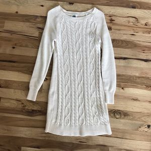 Cream Sweater Dress - Old Navy