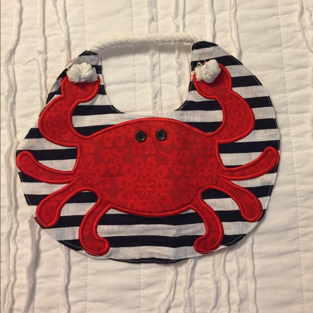 Cute crab bib