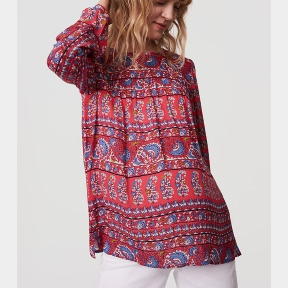 Loft Maternity Long Sleeve Blouse