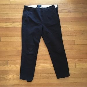 J Crew Martie slim crop pant in black