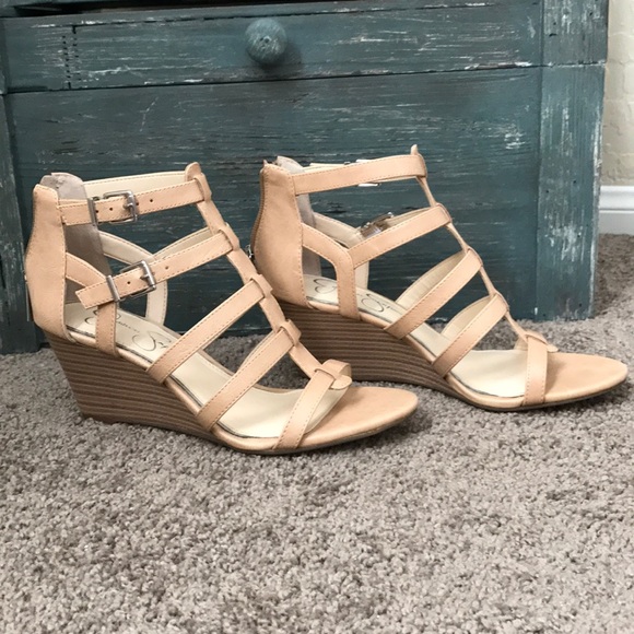 Jessica Simpson Shoes - New Jessica Simpson cage wedge heels