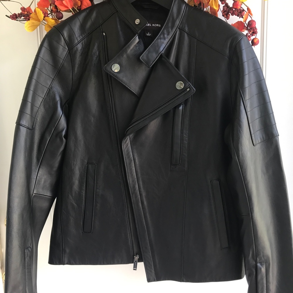 New Michael Kors Leather Jacket