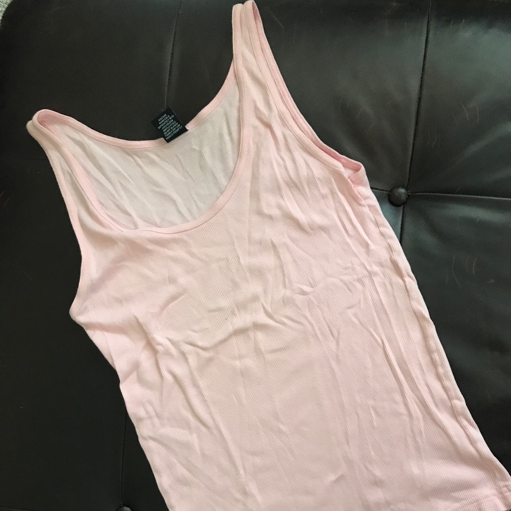 Pink Ribbed Tank Maternity