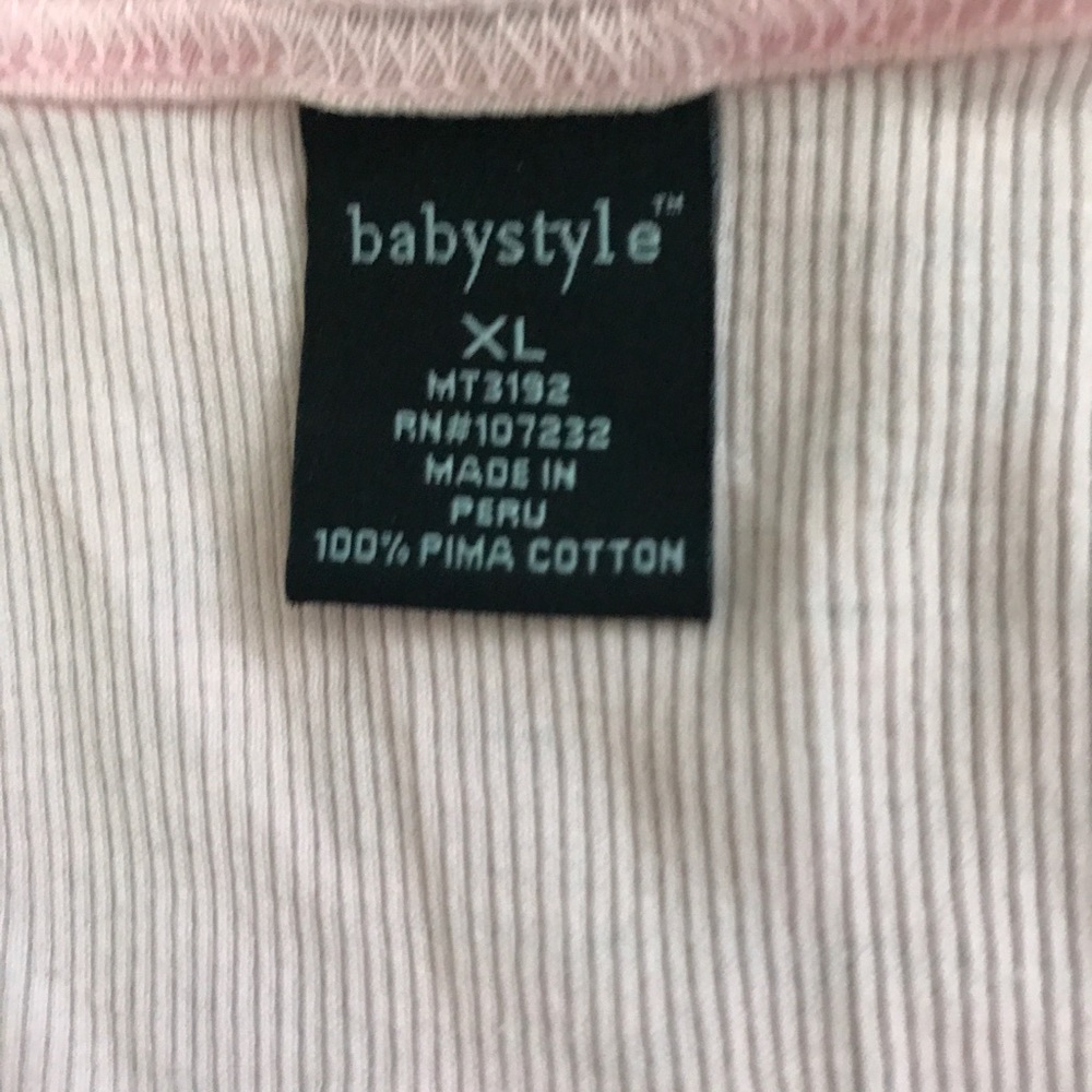 Pink Ribbed Tank Maternity - Picture 2 of 2