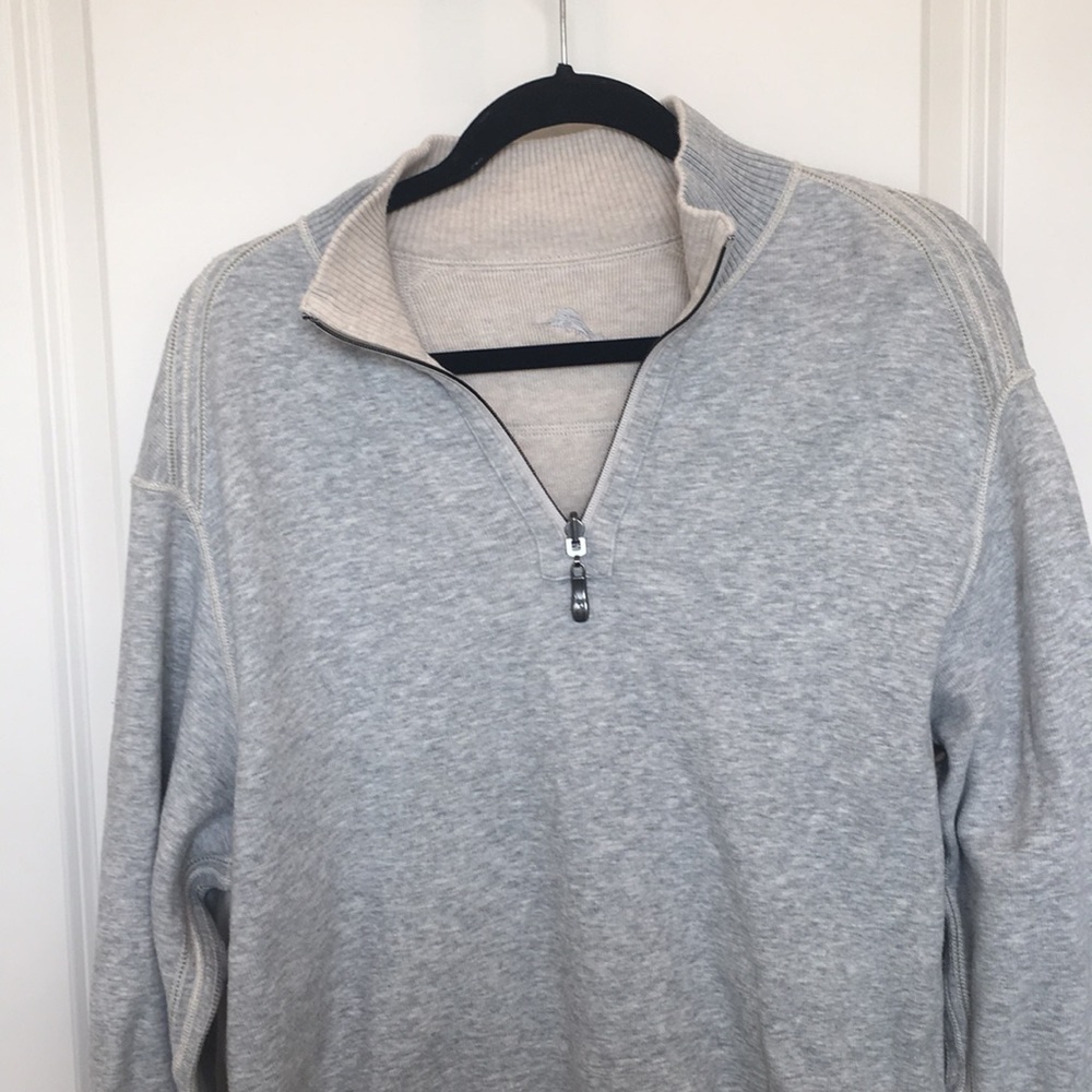 REVERSIBLE TOMMY BAHAMA HALF ZIP JACKET size L