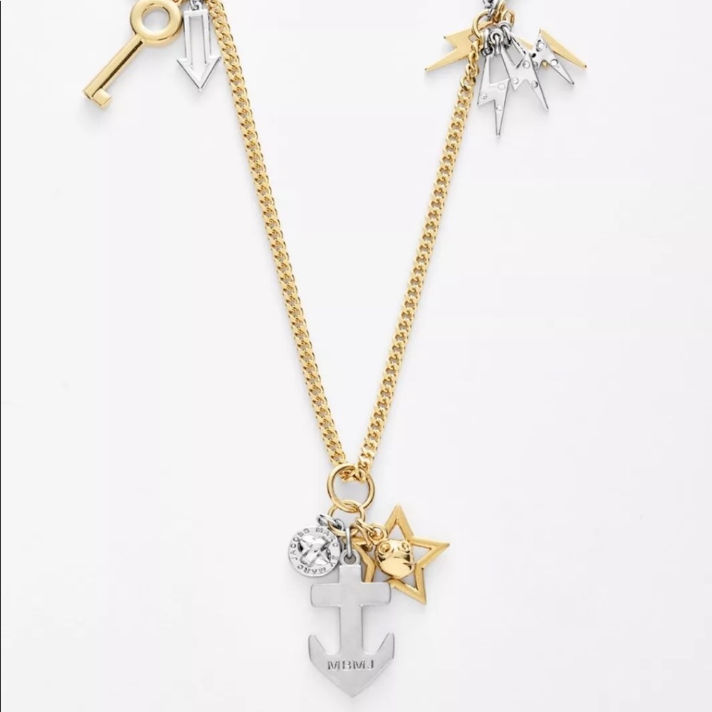 RARE MARC JACOBS Heavy Metal Cluster Necklace NEW