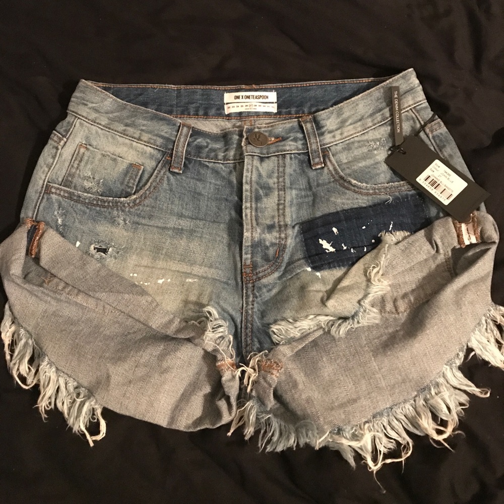 NWT Free People High Waist Denim Shorts