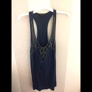 Small navy blue Forever21 tunic/blouse