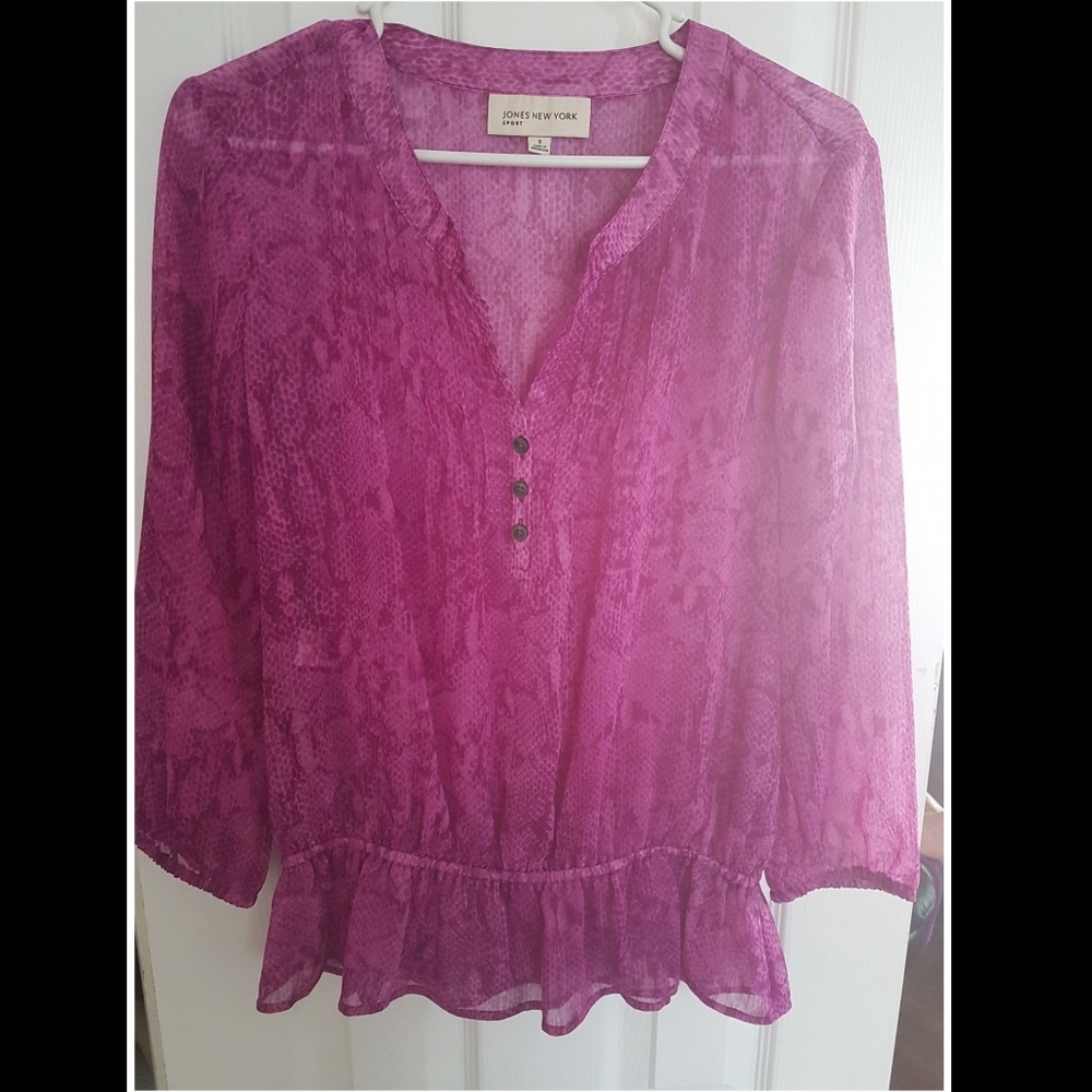 Sheer Purple Blouse