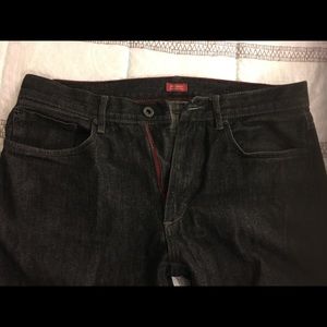 Black jeans by Sean John for men.