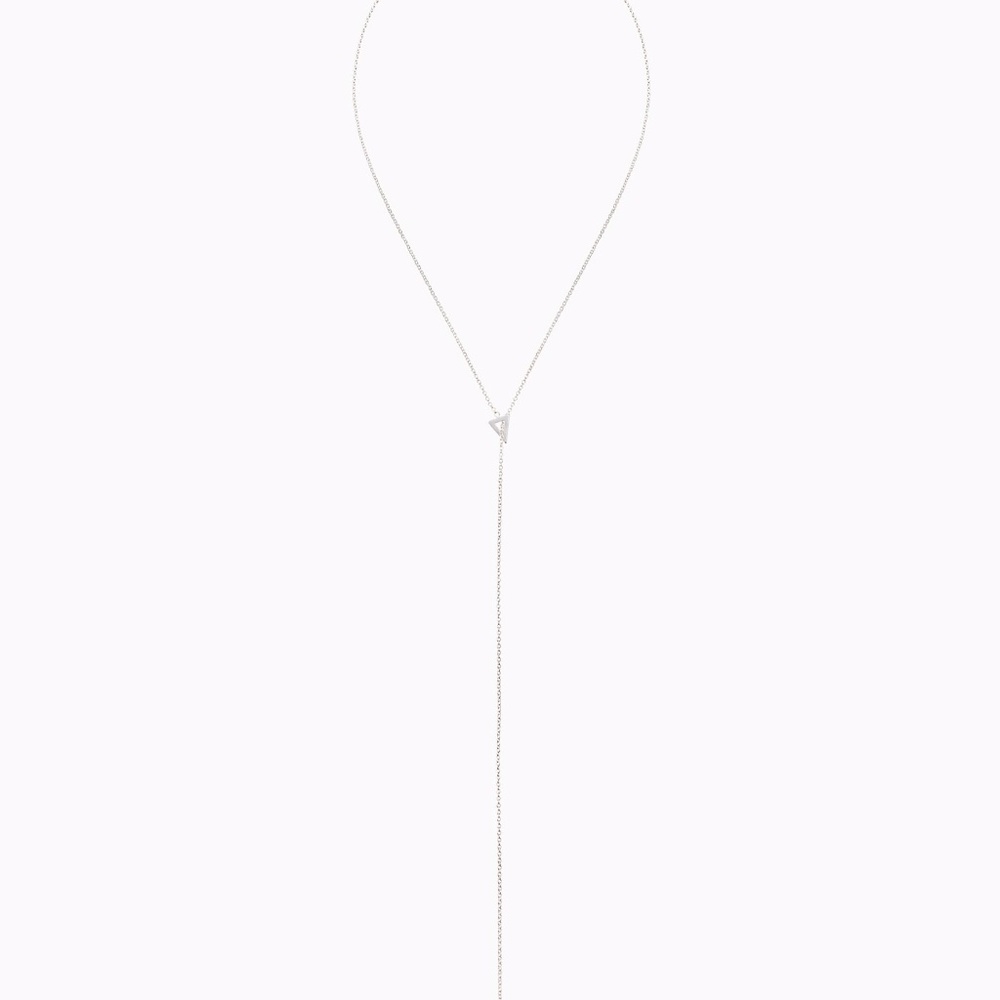 Stella & Dot Silver Lariat Necklace - never opened