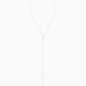 Stella & Dot Silver Lariat Necklace - never opened
