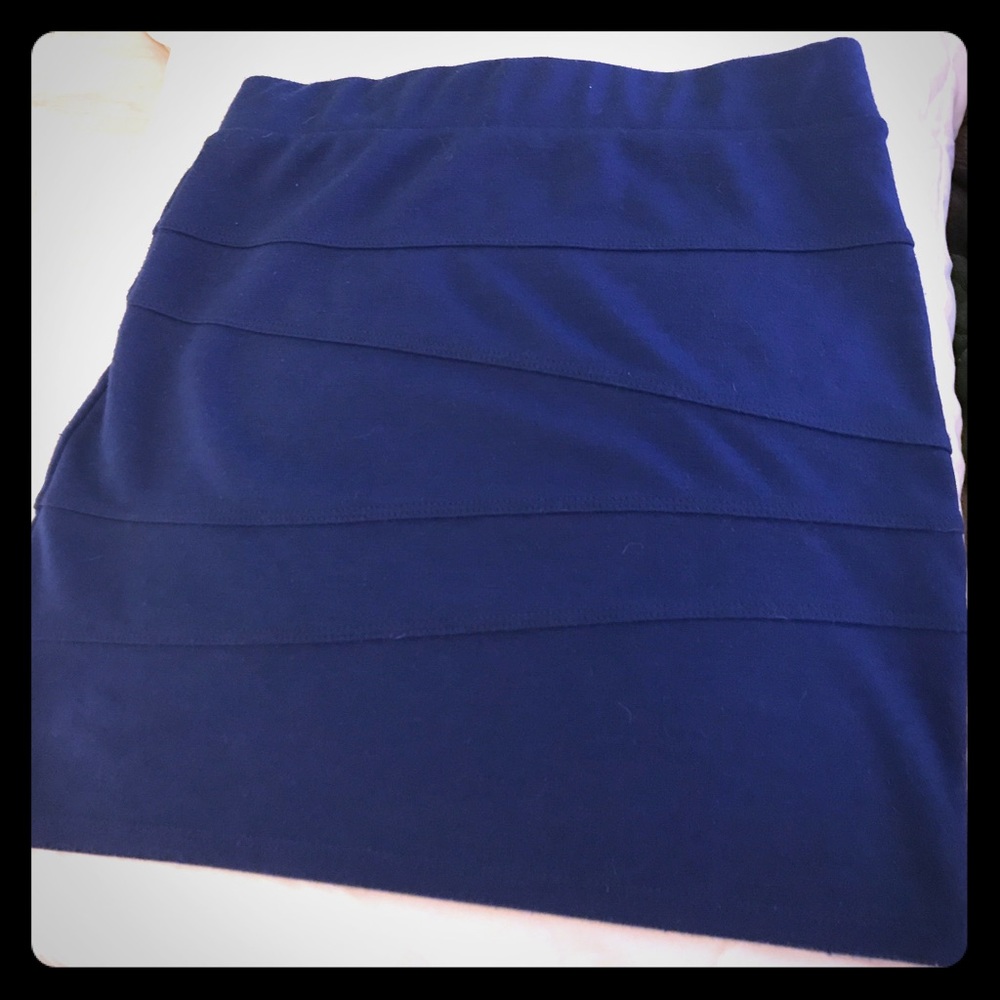 Royal blue bandage skirt