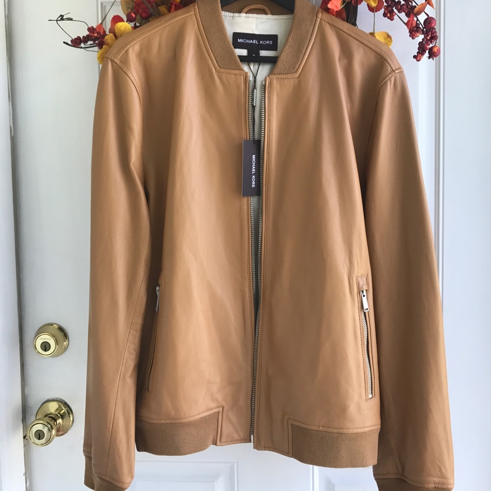 New Michael Kors Leather Jacket