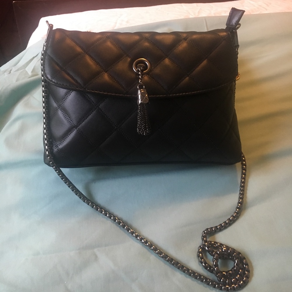 Quilted messenger/shoulder bag