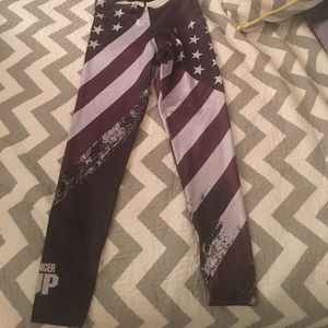 Stars and Stripes work out spandex