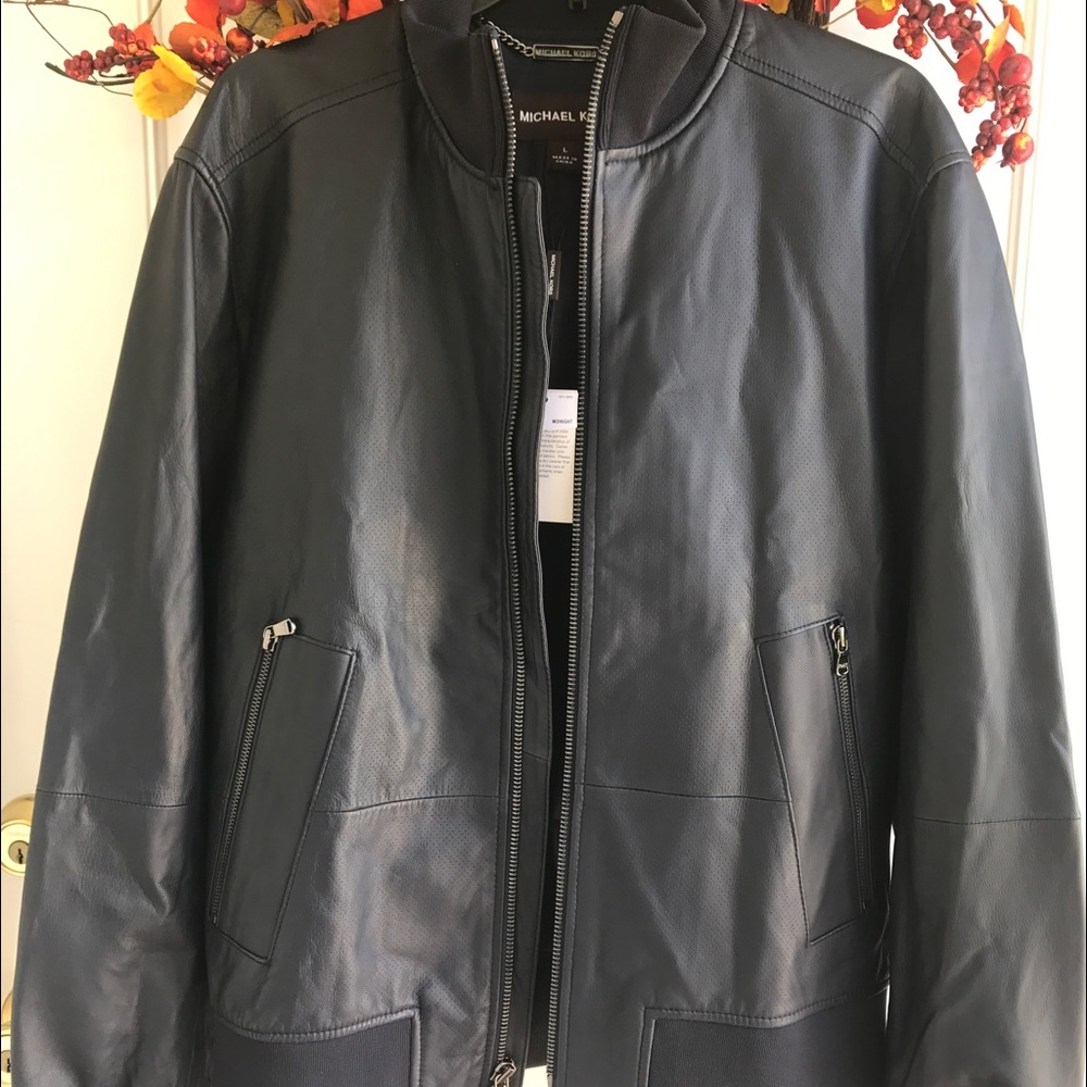 New Michael Kors Leather Jacket