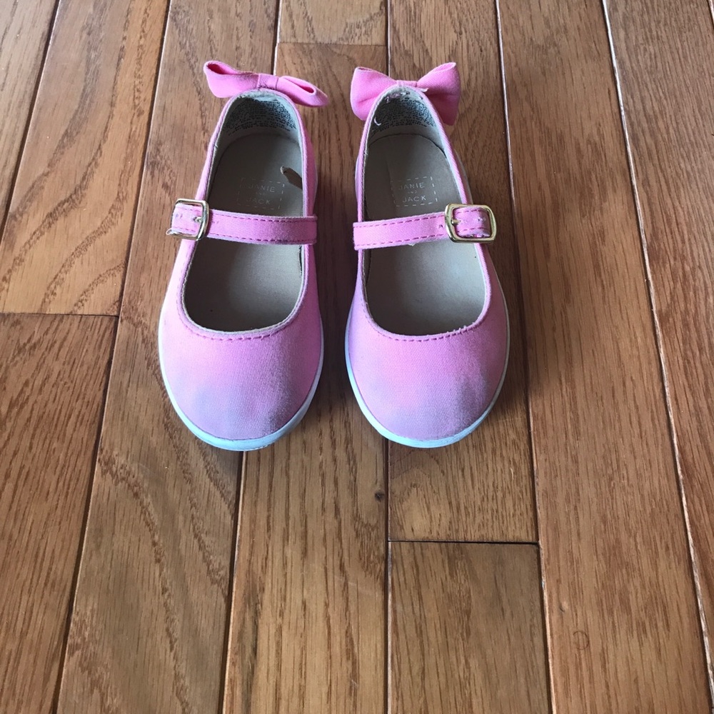 Pink Janie and Jack Tennis Shoe with Bow