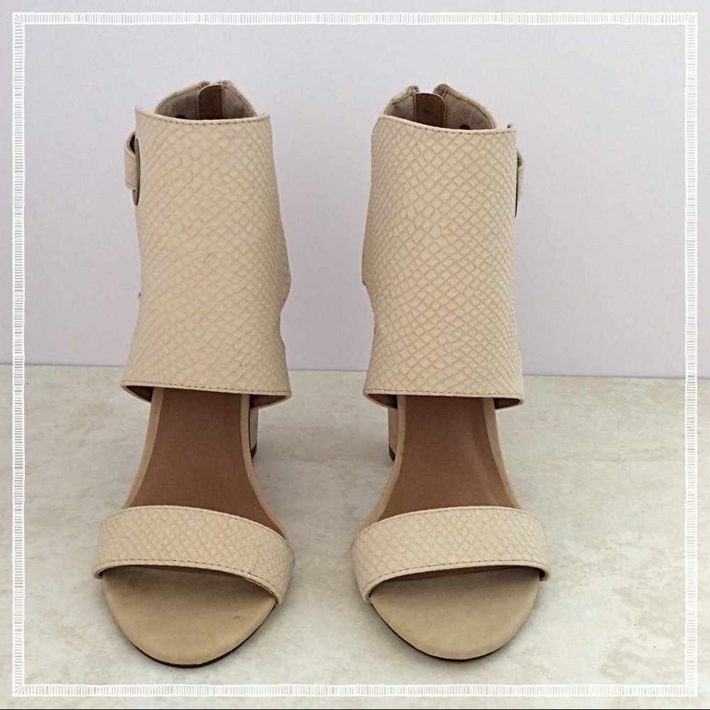 Michael Antonio Jace Natural Snake Heels NEW | 7.5