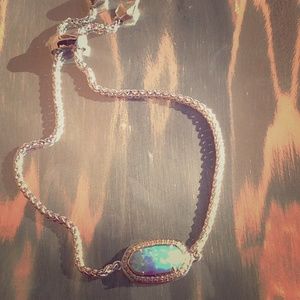 Kendra Scott "Eve" opal and CZ silver bracelet