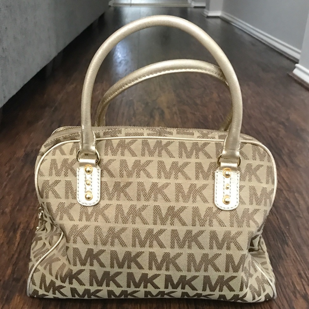Michael Kors Signature Handbag - Gold